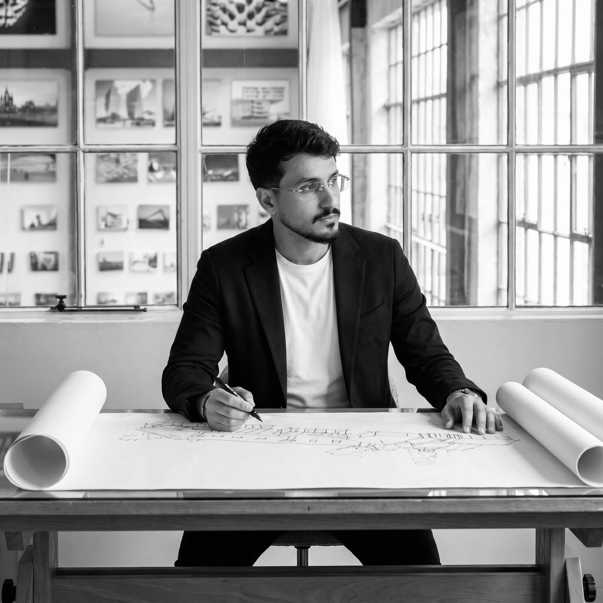 Portrait of Majed Abdullah, architect